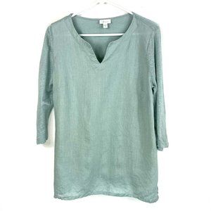 J. Jill Light Green Tunic Top